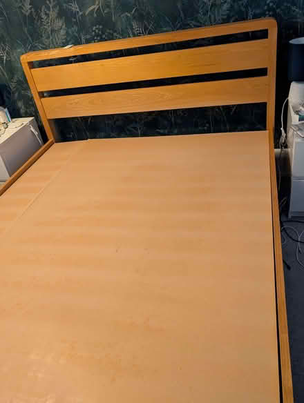 Photo of free King sized wooden bed (dissembled) (Stannington S6) #2