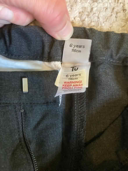 Photo of free Grey school shorts age 6 years (Frome Stonebridge area) #4