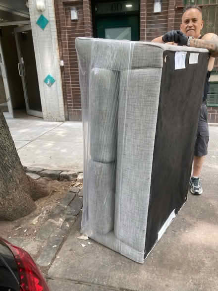 Photo of free Found on curb: brand new loveseat (East Village) #2