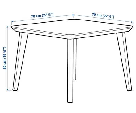 Photo of free Lisabo IKEA coffee table ash veneer 70cm x 70cm (Stannington S6) #2