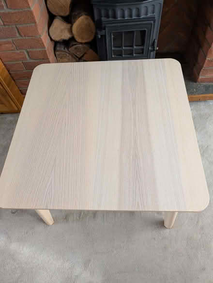Photo of free Lisabo IKEA coffee table ash veneer 70cm x 70cm (Stannington S6) #4