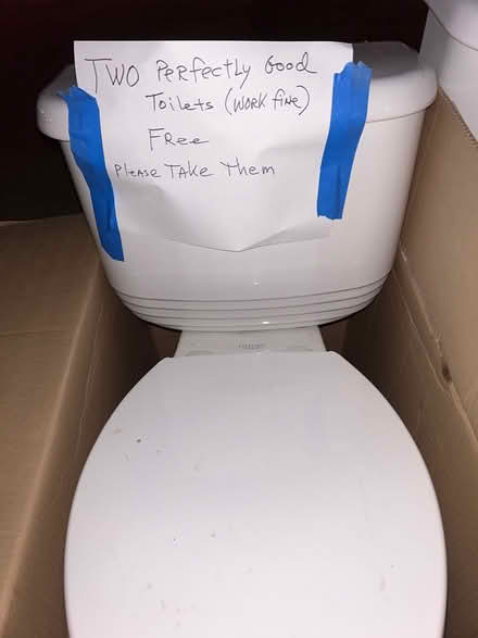 Photo of free Two toilets (7255 Maumee valley court) #1