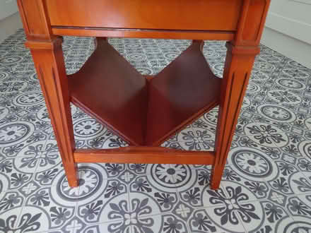 Photo of free Magazine Rack Side Table solid wood with drawer (Purley on Thames RG8) #1