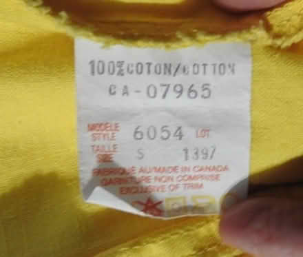 Photo of free Yellow jacket (Mavis and Rathburn) #4