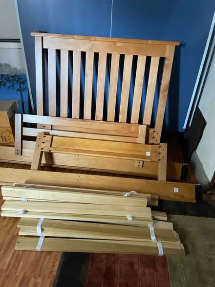 Photo of free Land of Nod twin wood bed frame (192 Carlton Road, Waban) #2