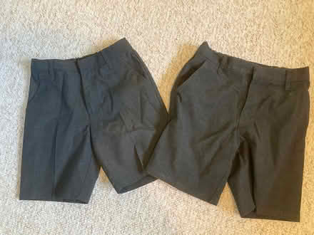 Photo of free Grey school shorts age 6 years (Frome Stonebridge area) #1