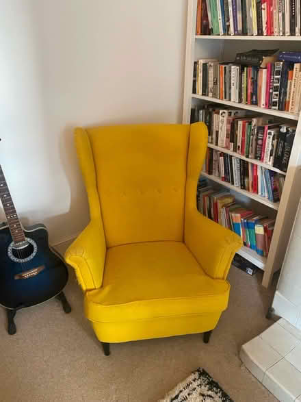 Photo of free IKEA Yellow Wingback Chair (Hove BN3) #1