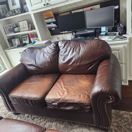 Photo of free Leather Couch and Loveseat (Benton/Bryant) #1