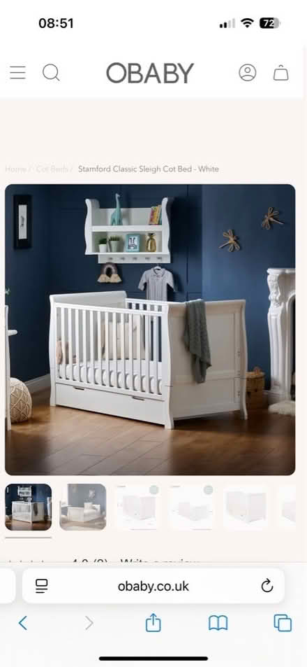 Photo of free 140x70cm - Adjustable cot bed (Tufnell Park N7) #2