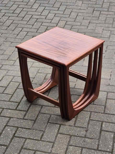 Photo of free Set of 3 Wooden Nested Stacking Tables (Purley on Thames RG8) #2