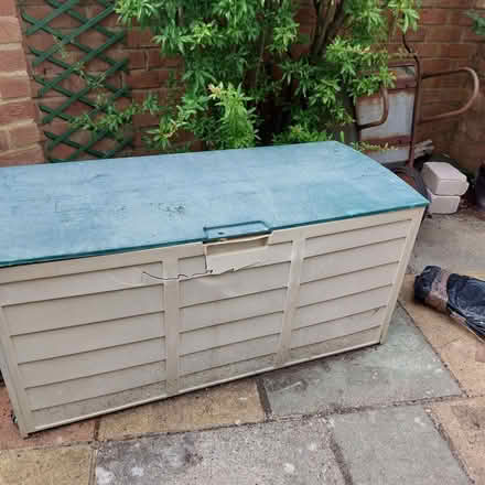 Photo of free Outdoor Garden Plastic Storage Box (damaged) (Fords Farm RG31) #1