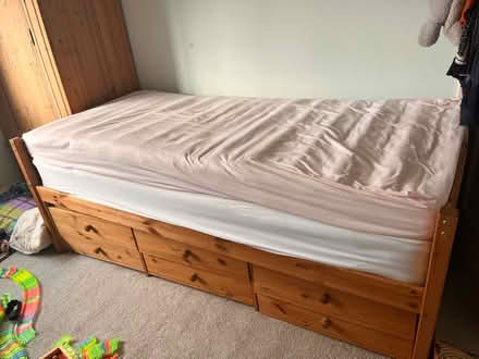 Photo of free Single pine bed (Kennington OX1) #2