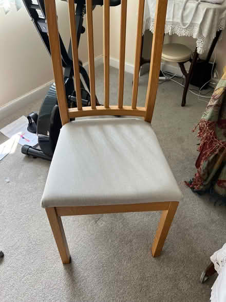 Photo of free Ekedalen Light Oak dining table and 3 chairs (Charminster BH2) #3