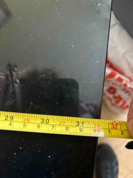 Photo of free corner black glass Tv table (Ratby Leicester LE6) #4
