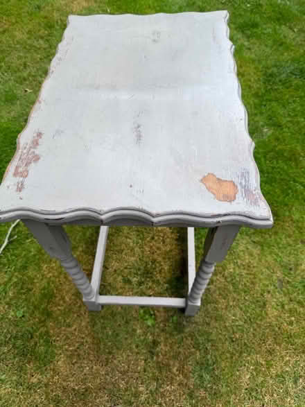 Photo of free Barley twist shabby chic side table (Loddon) #3
