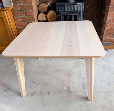 Photo of free Lisabo IKEA coffee table ash veneer 70cm x 70cm (Stannington S6) #1