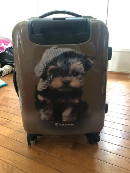 Photo of free Rolling suitcase with dog picture (Boyds) #1