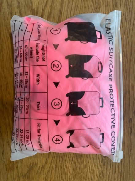 Photo of free Suitcase cover brand new pink (Sherwood NG5) #1