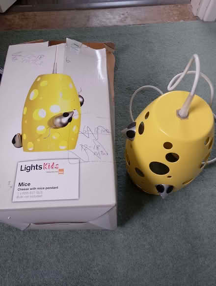 Photo of free Cute mouse ceiling light perfect for a nursery room (Fords Farm RG31) #2