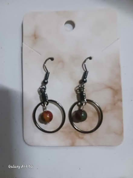 Photo of free Handmade earrings (Green mountainish) #3