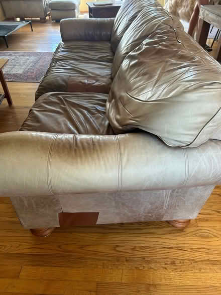 Photo of free Leather couch, chair, ottoman (Arcata) #4