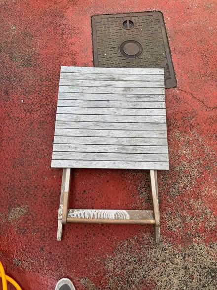 Photo of free Small outdoor wood table (Heaton, NE6) #3