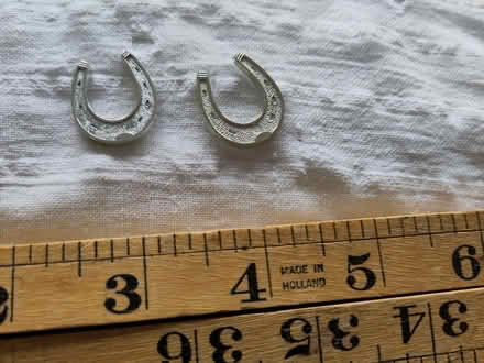 Photo of free 2 tiny silver colour horseshoes (Henleaze Ward BS9) #1