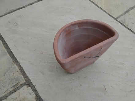Photo of free Wall mounted terracotta plant pot. (Welwyn AL6) #1