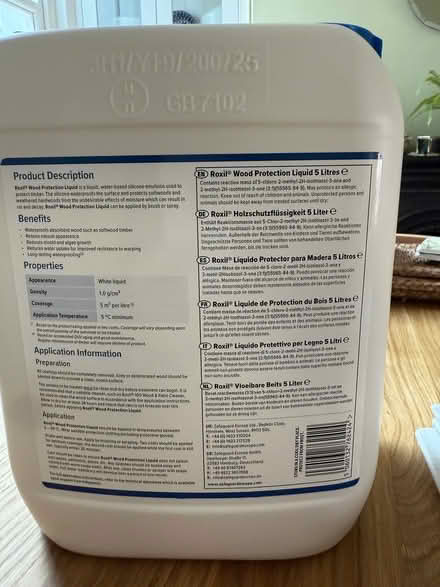 Photo of free Untreated wood protector, 4 litres (Exeter EX2) #2