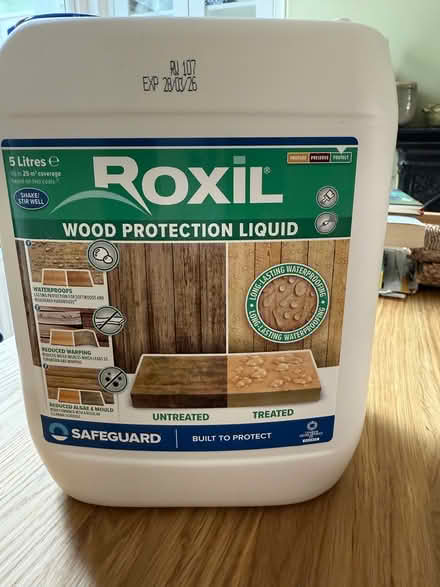 Photo of free Untreated wood protector, 4 litres (Exeter EX2) #1