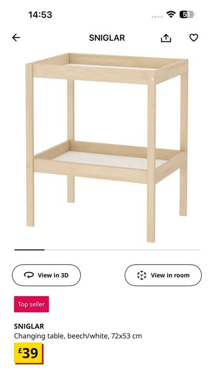 Photo of free Ikea changing table (ME19 5FF) #2