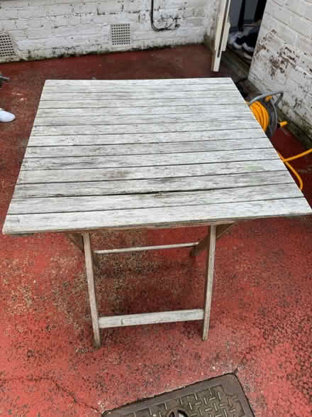 Photo of free Small outdoor wood table (Heaton, NE6) #1