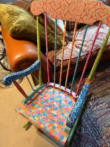 Photo of free Decoupaged Rocking Chair (Warminster BA12) #1
