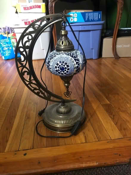 Photo of free Lamp with crescent moon (Melrose) #1