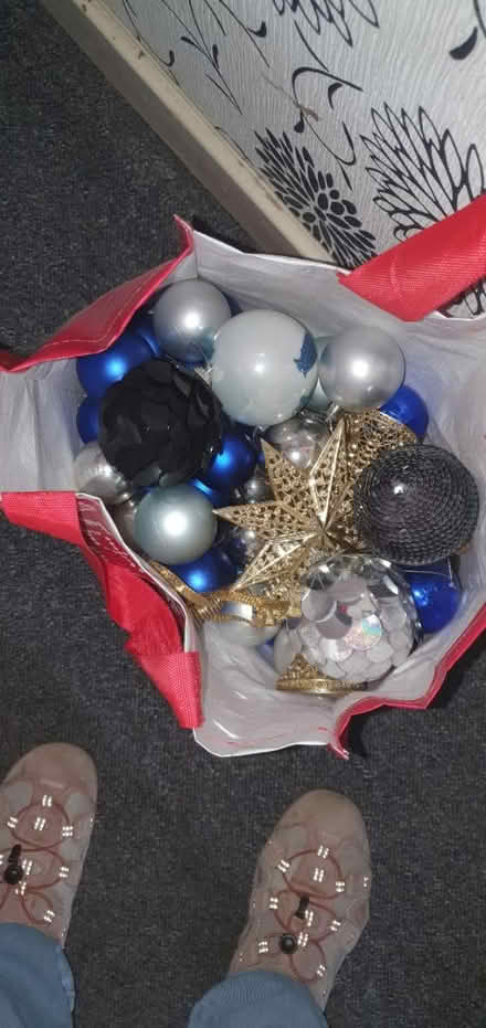 Photo of free Bag of xmas ornaments (Litchard, Bridgend CF31) #1
