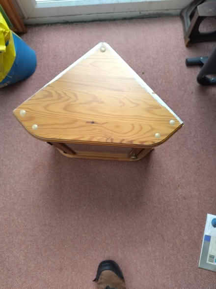 Photo of free Corner bathroom cabinet, pine (Oakdale, Poole BH15) #2