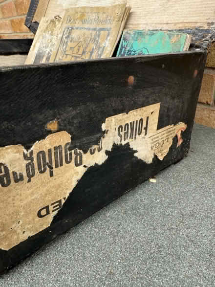 Photo of free Antique wartime suitcase + contents (Loddon) #2