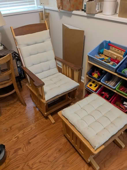 Photo of free Handmade Glider Rocker w/ foot rest (North Twinbrook) #1