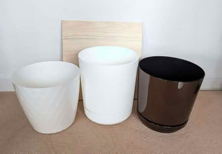 Photo of free 3 very large plastic plant pot covers (Lee SE12) #1