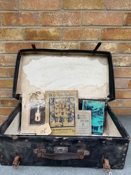 Photo of free Antique wartime suitcase + contents (Loddon) #1