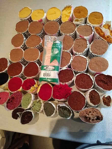 Photo of free Rug making wool and rug hooks (Tilekiln TN38) #1