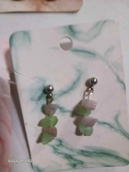 Photo of free Handmade earrings (Green mountainish) #4