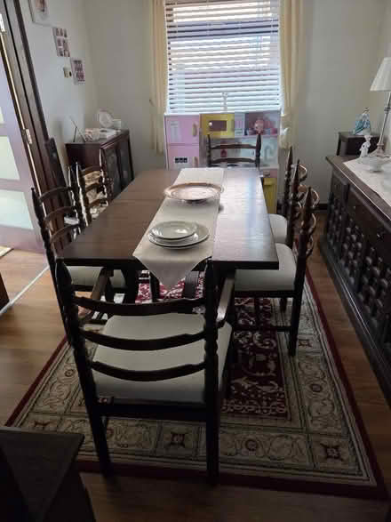 Photo of free Dining table with 6 chairs (Winter Gardens SS8) #1