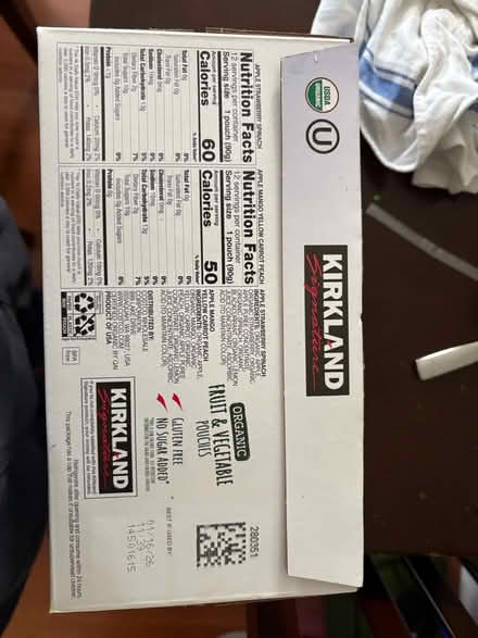 Photo of free Kirkland Fruit & Veg Pouches 24pack (Elkins Park Train Station) #2