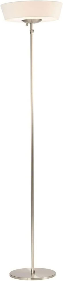 Photo of free Metal Floor Lamp with white shade (Downtown New Rochelle) #1