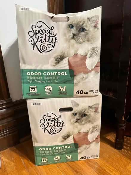 Photo of free 80 pounds clumping cat litter (Near the old Sherman Hospital) #1