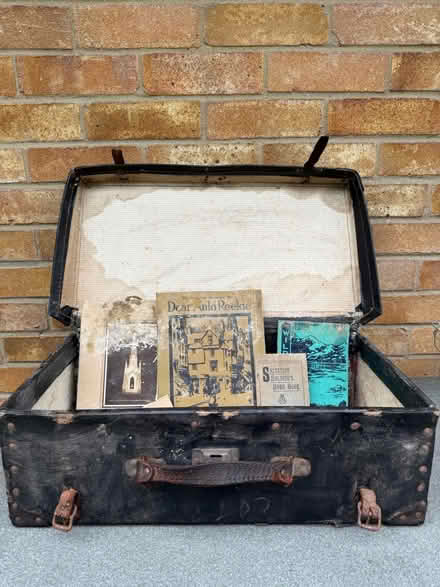 Photo of free Antique wartime suitcase + contents (Loddon) #3