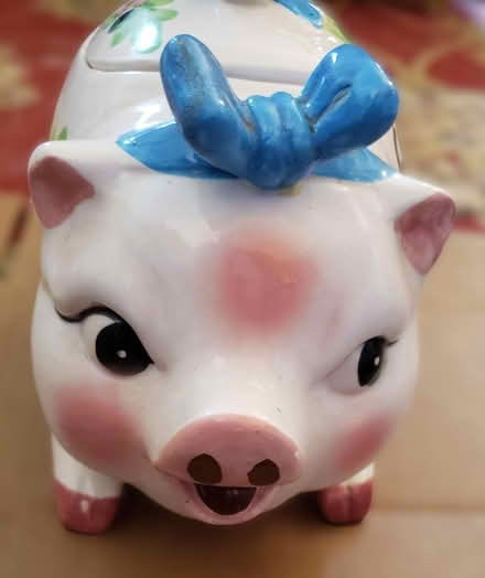 Photo of free 1950's Pig Cookie Jar Japan (Front Royal) #2