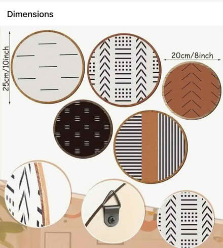 Photo of free Aztec print round wall art (Technology Drive CV21) #2