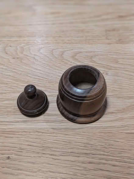 Photo of free Small wooden pot/box with lid (W7) #2